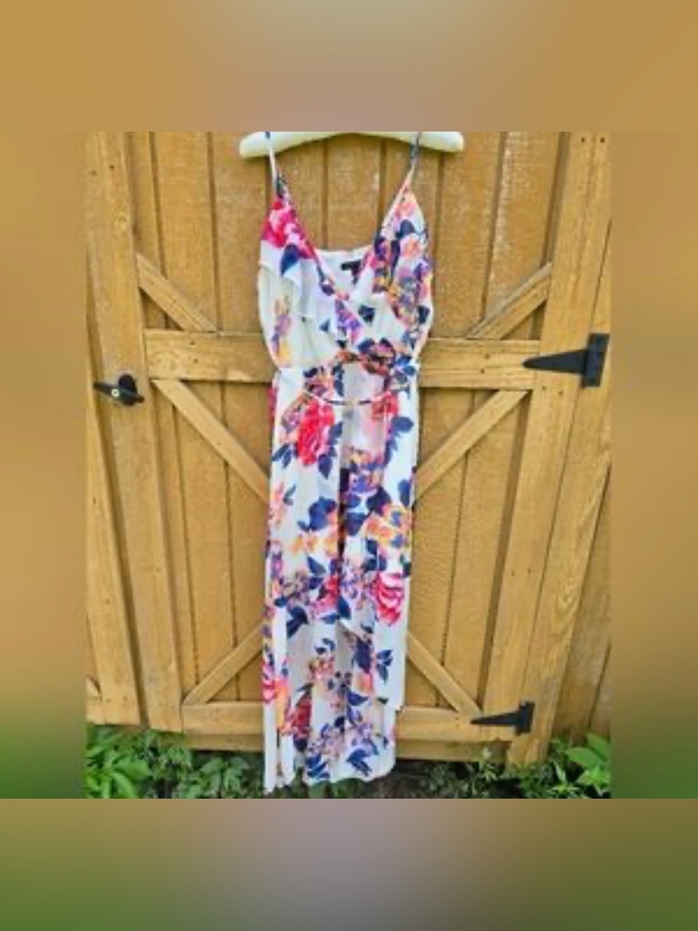As U Wish Floral Midi Dress in White, Pink, Blue